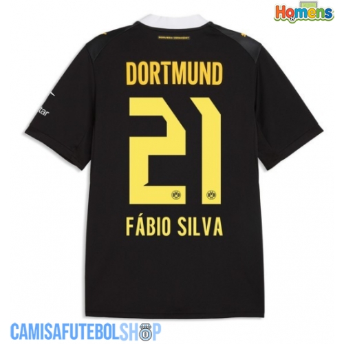 Camisa de time de futebol Borussia Dortmund Fabio Silva #21 Replicas 2º Equipamento 2026-27 Manga Curta